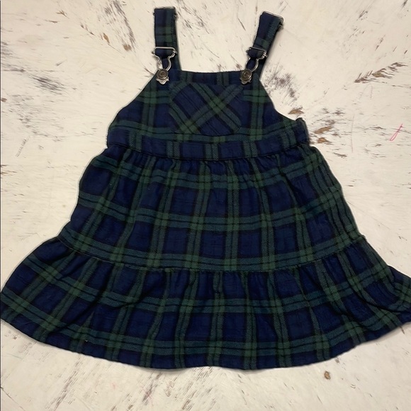 ZARA Plaid Jumper Dress - Picture 1 of 3